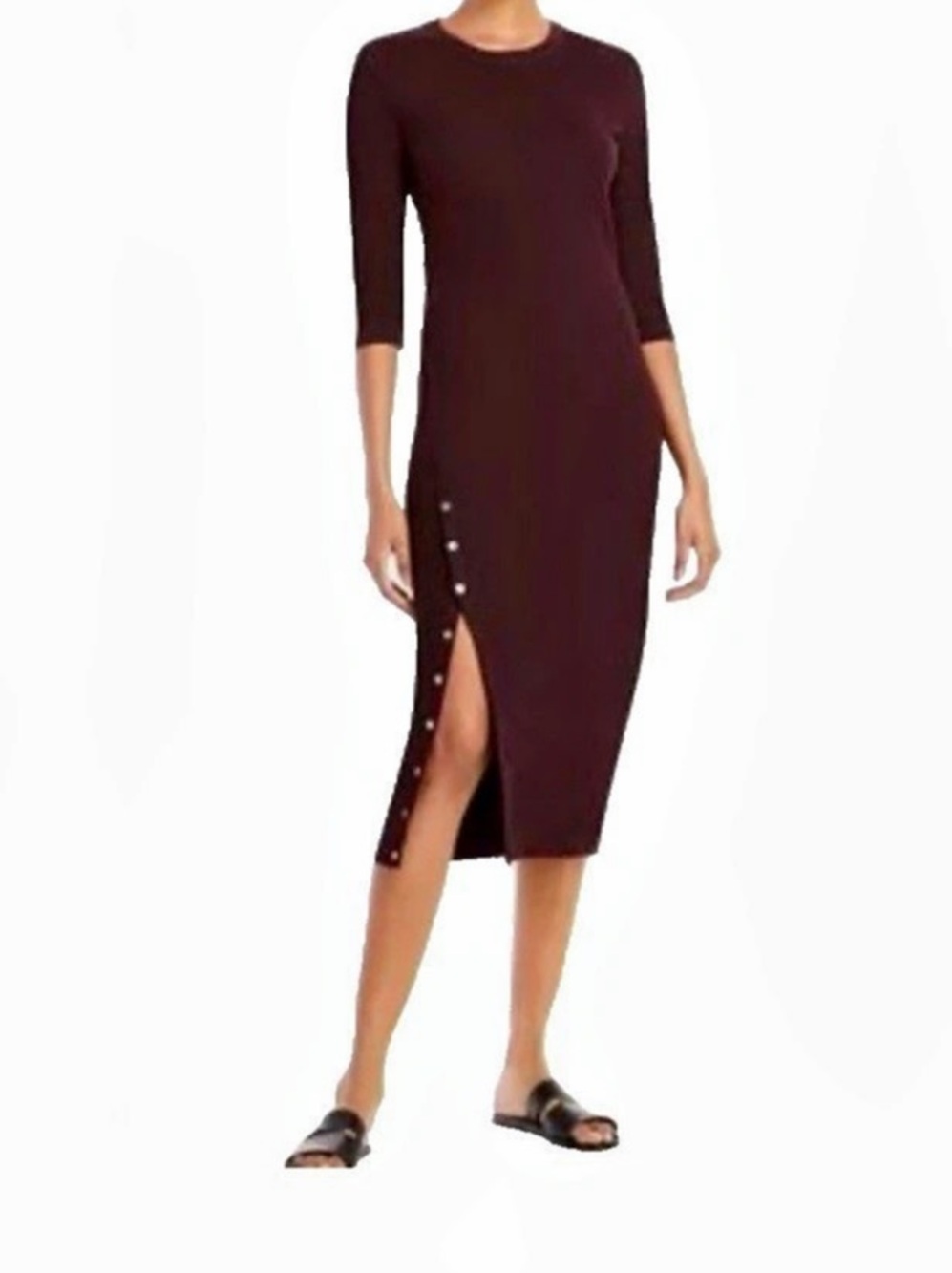 Theory Women's Purple Midi Dress